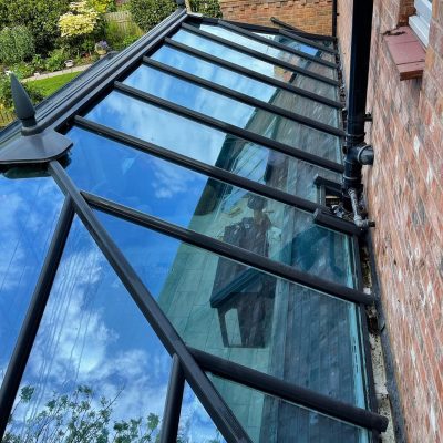 Example of a small lean-to conservatory roof